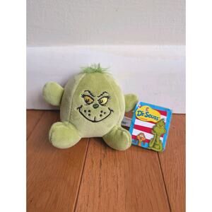 Aurora Dr. Seuss Grinch Stress Ball Plush “Resting Grinch Face” NWT